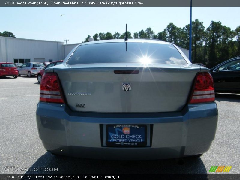 Silver Steel Metallic / Dark Slate Gray/Light Slate Gray 2008 Dodge Avenger SE