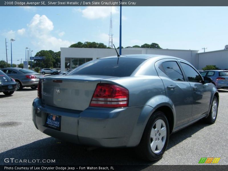 Silver Steel Metallic / Dark Slate Gray/Light Slate Gray 2008 Dodge Avenger SE