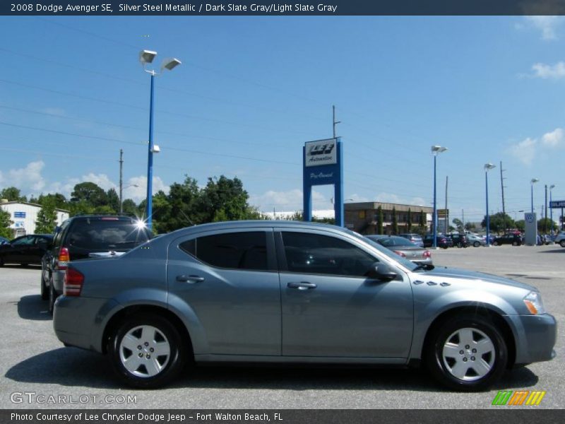 Silver Steel Metallic / Dark Slate Gray/Light Slate Gray 2008 Dodge Avenger SE