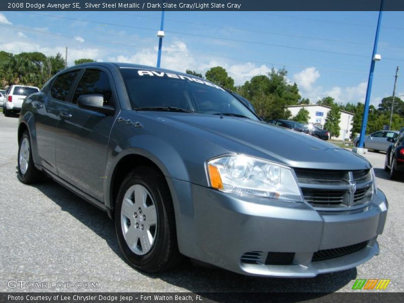 Silver Steel Metallic / Dark Slate Gray/Light Slate Gray 2008 Dodge Avenger SE