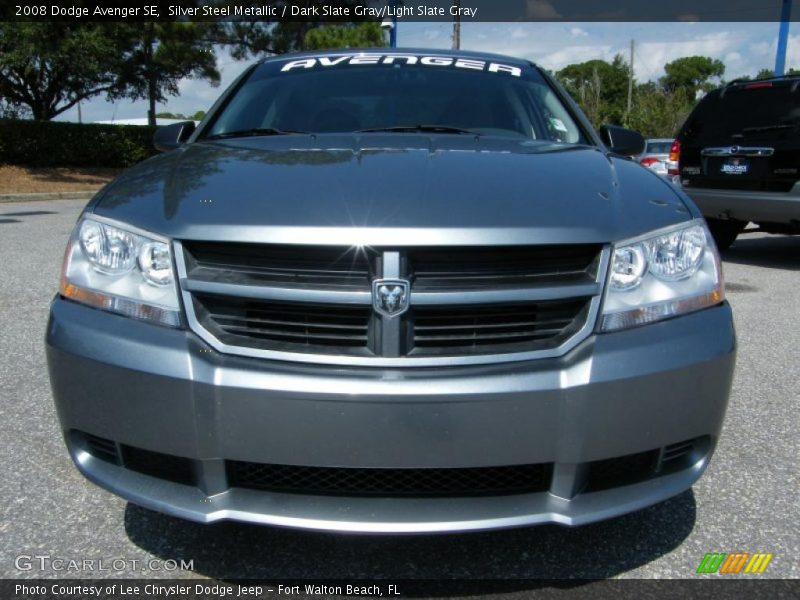 Silver Steel Metallic / Dark Slate Gray/Light Slate Gray 2008 Dodge Avenger SE