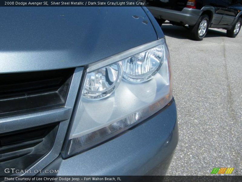 Silver Steel Metallic / Dark Slate Gray/Light Slate Gray 2008 Dodge Avenger SE