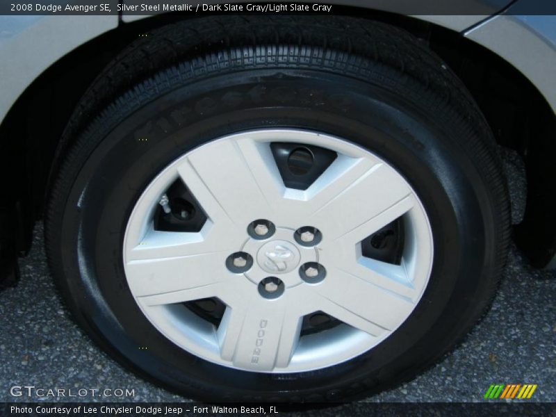 Silver Steel Metallic / Dark Slate Gray/Light Slate Gray 2008 Dodge Avenger SE