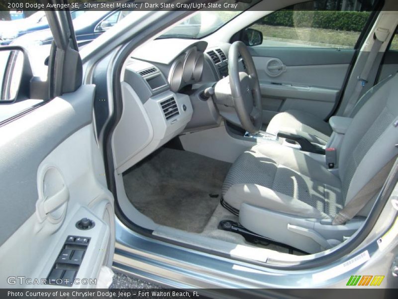 Silver Steel Metallic / Dark Slate Gray/Light Slate Gray 2008 Dodge Avenger SE