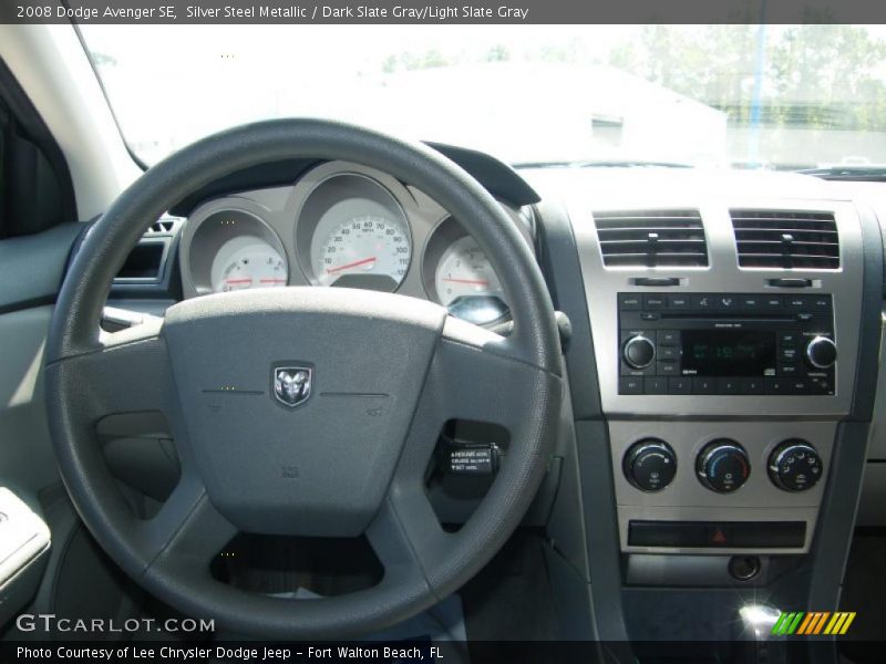 Silver Steel Metallic / Dark Slate Gray/Light Slate Gray 2008 Dodge Avenger SE