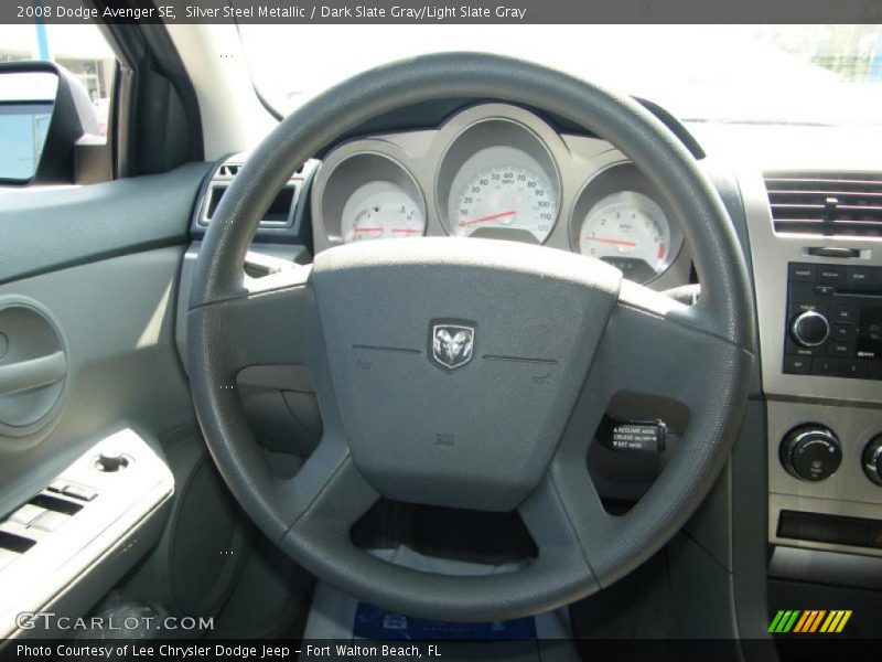 Silver Steel Metallic / Dark Slate Gray/Light Slate Gray 2008 Dodge Avenger SE