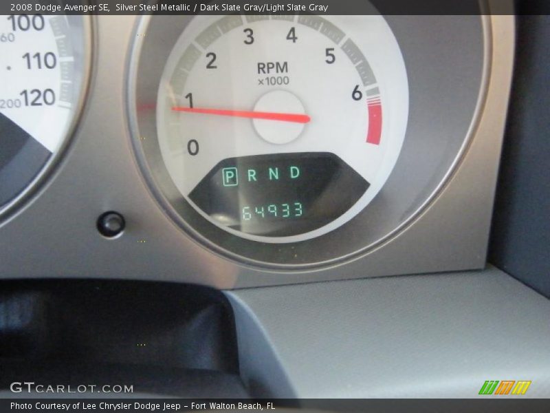 Silver Steel Metallic / Dark Slate Gray/Light Slate Gray 2008 Dodge Avenger SE