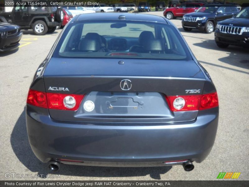 Carbon Gray Pearl / Ebony 2005 Acura TSX Sedan
