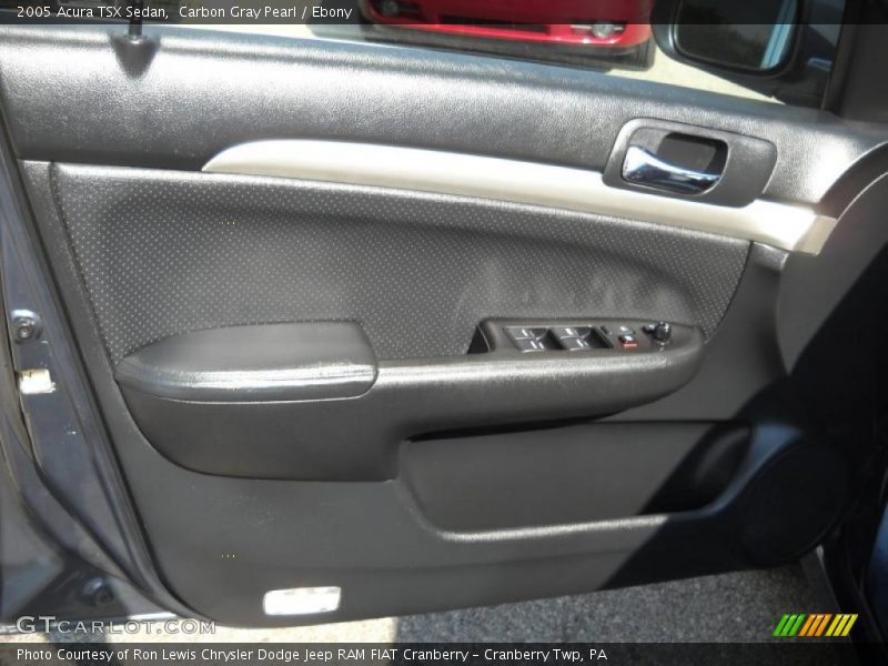 Carbon Gray Pearl / Ebony 2005 Acura TSX Sedan