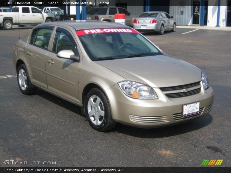 Sandstone Metallic / Neutral 2008 Chevrolet Cobalt LT Sedan