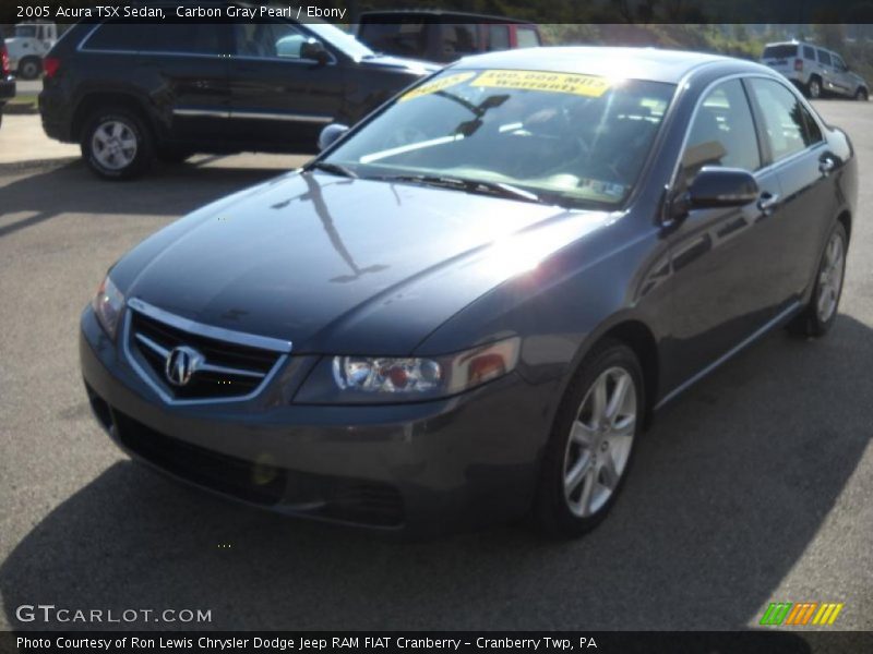 Carbon Gray Pearl / Ebony 2005 Acura TSX Sedan
