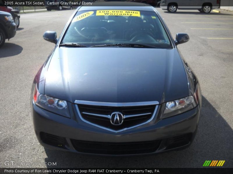 Carbon Gray Pearl / Ebony 2005 Acura TSX Sedan