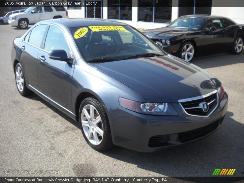 Carbon Gray Pearl / Ebony 2005 Acura TSX Sedan