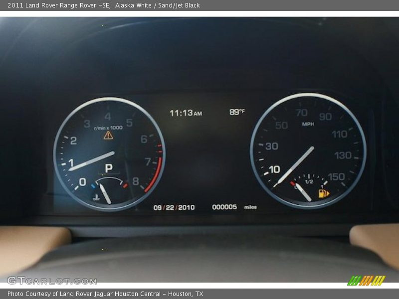 Alaska White / Sand/Jet Black 2011 Land Rover Range Rover HSE
