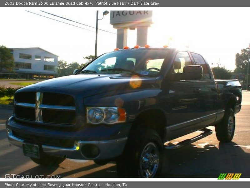Patriot Blue Pearl / Dark Slate Gray 2003 Dodge Ram 2500 Laramie Quad Cab 4x4