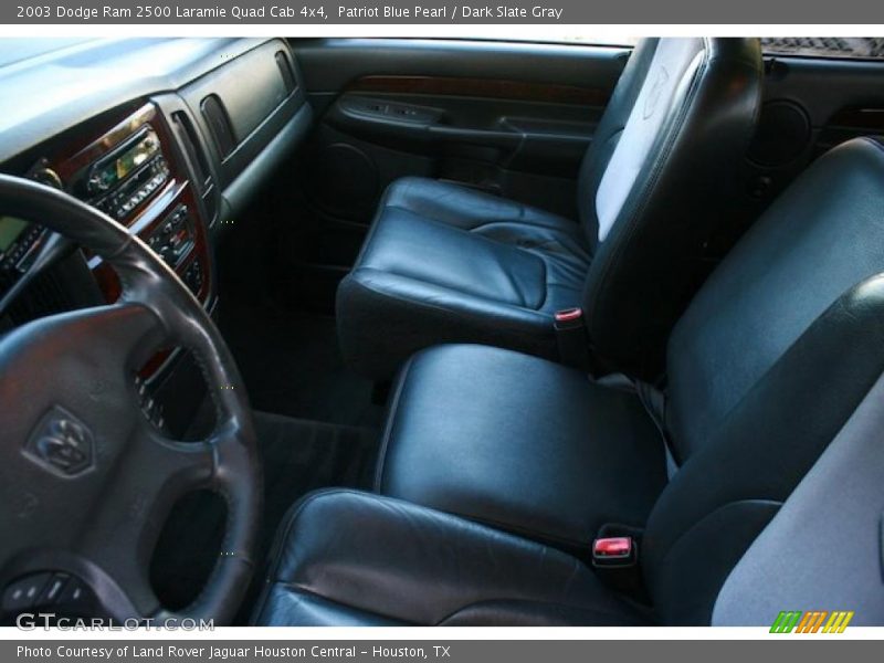 Patriot Blue Pearl / Dark Slate Gray 2003 Dodge Ram 2500 Laramie Quad Cab 4x4