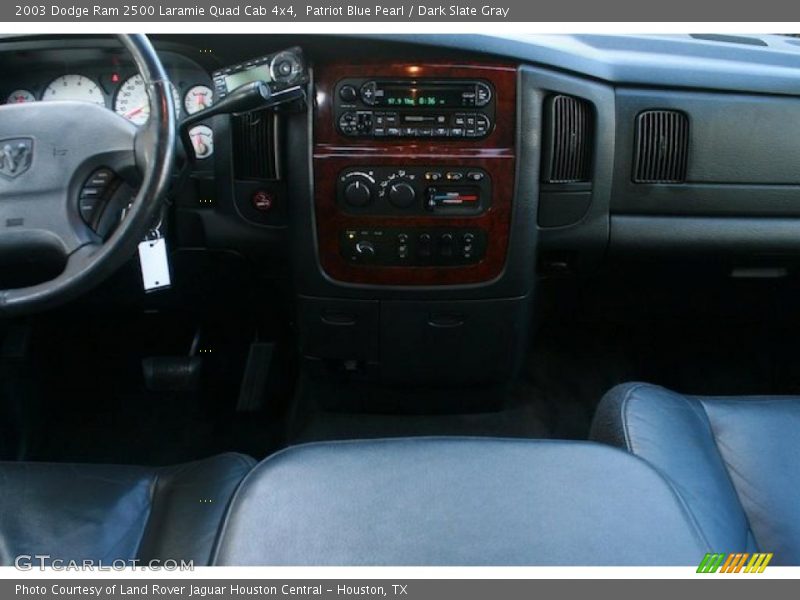 Patriot Blue Pearl / Dark Slate Gray 2003 Dodge Ram 2500 Laramie Quad Cab 4x4