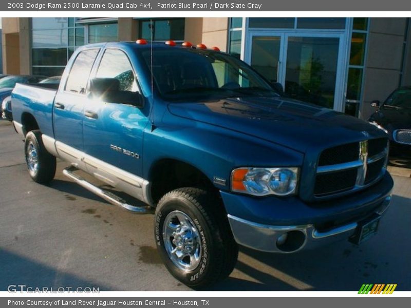 Patriot Blue Pearl / Dark Slate Gray 2003 Dodge Ram 2500 Laramie Quad Cab 4x4