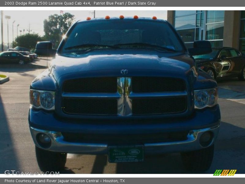 Patriot Blue Pearl / Dark Slate Gray 2003 Dodge Ram 2500 Laramie Quad Cab 4x4
