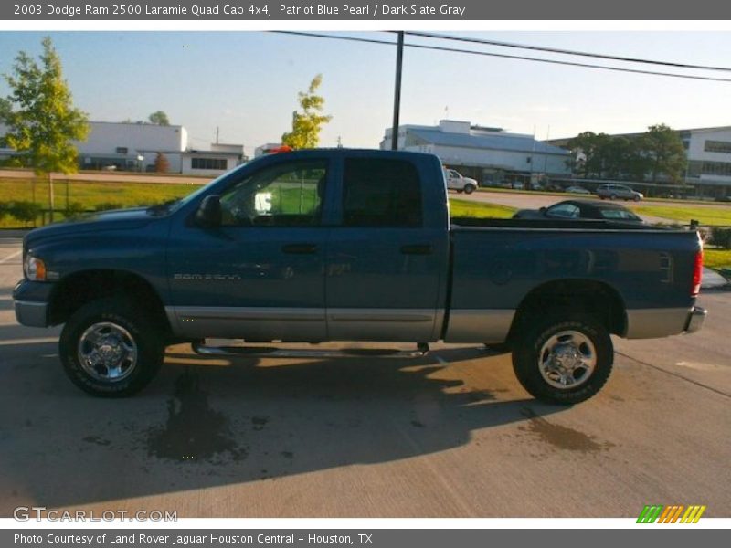 Patriot Blue Pearl / Dark Slate Gray 2003 Dodge Ram 2500 Laramie Quad Cab 4x4