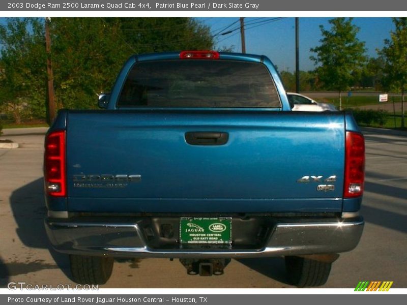 Patriot Blue Pearl / Dark Slate Gray 2003 Dodge Ram 2500 Laramie Quad Cab 4x4