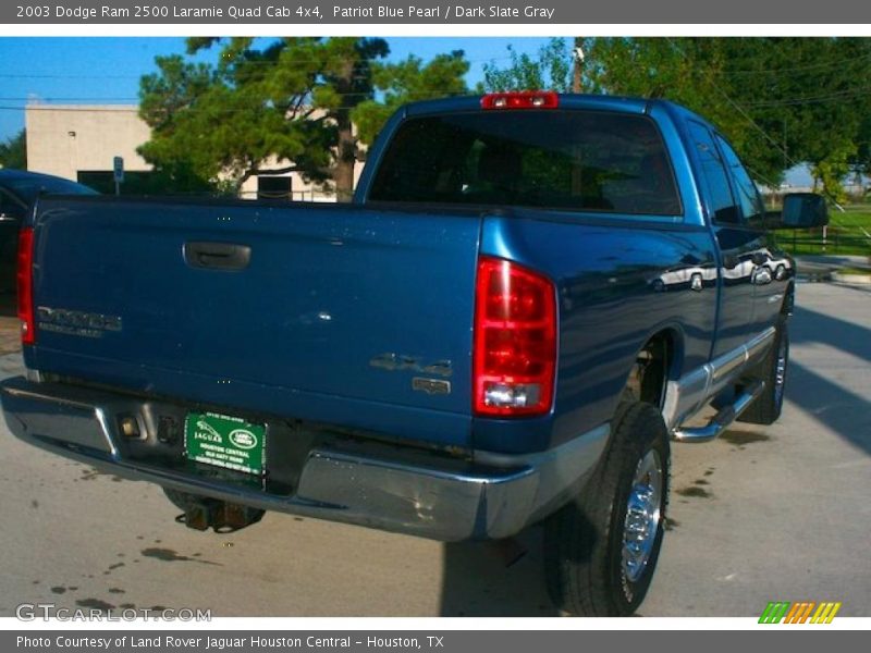 Patriot Blue Pearl / Dark Slate Gray 2003 Dodge Ram 2500 Laramie Quad Cab 4x4