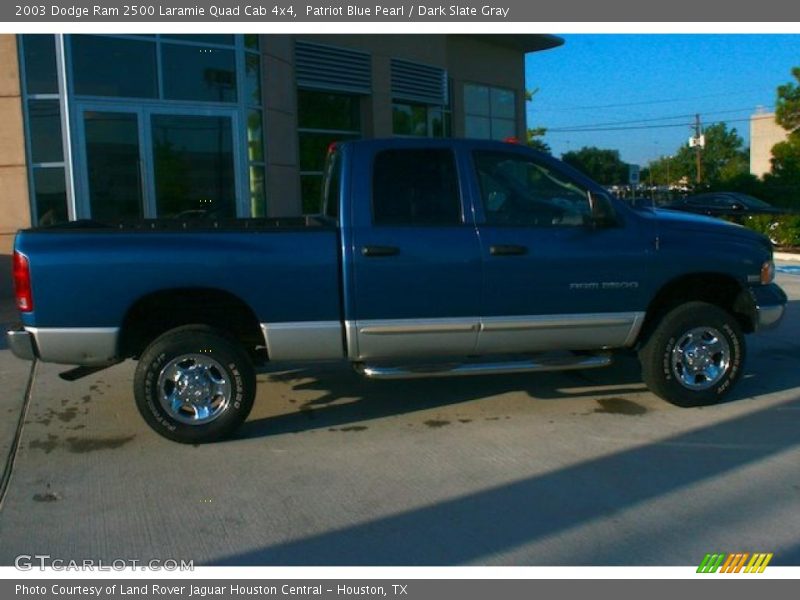 Patriot Blue Pearl / Dark Slate Gray 2003 Dodge Ram 2500 Laramie Quad Cab 4x4