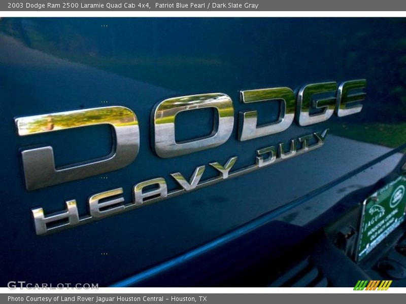 Patriot Blue Pearl / Dark Slate Gray 2003 Dodge Ram 2500 Laramie Quad Cab 4x4