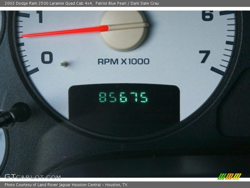 Patriot Blue Pearl / Dark Slate Gray 2003 Dodge Ram 2500 Laramie Quad Cab 4x4