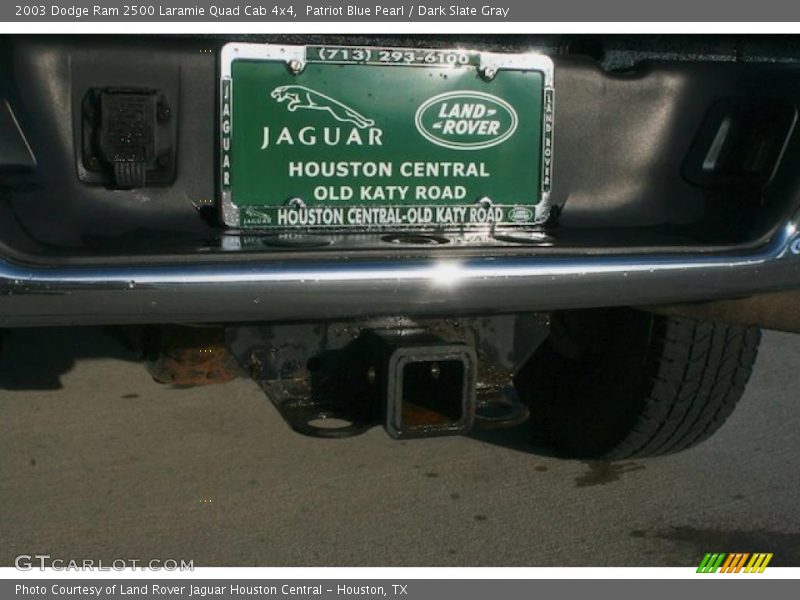 Patriot Blue Pearl / Dark Slate Gray 2003 Dodge Ram 2500 Laramie Quad Cab 4x4