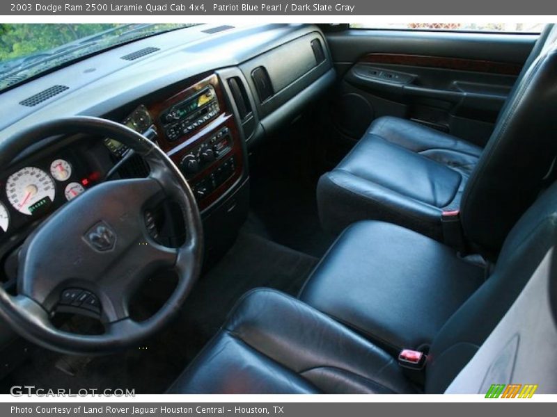 Patriot Blue Pearl / Dark Slate Gray 2003 Dodge Ram 2500 Laramie Quad Cab 4x4