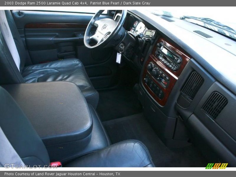 Patriot Blue Pearl / Dark Slate Gray 2003 Dodge Ram 2500 Laramie Quad Cab 4x4