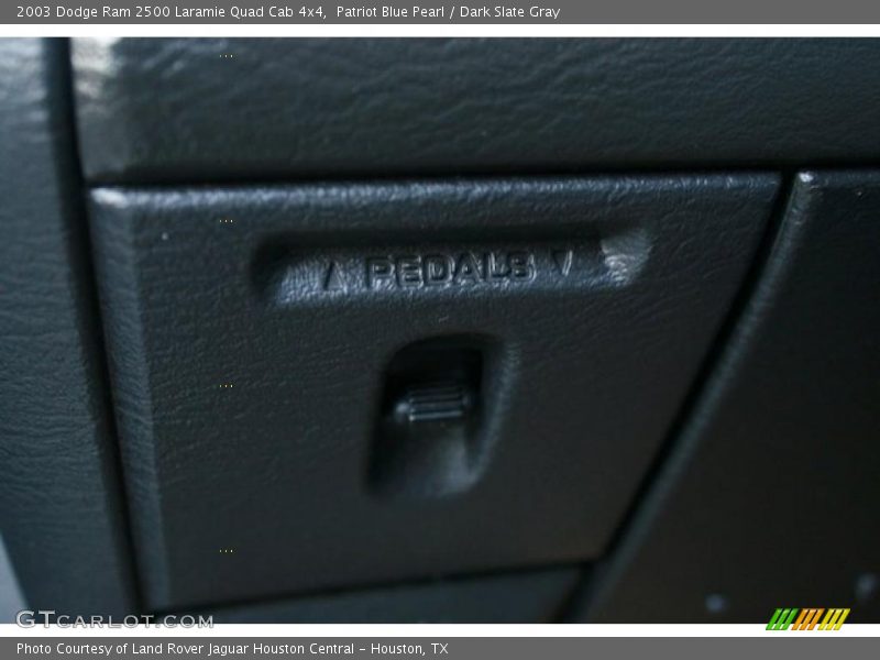 Patriot Blue Pearl / Dark Slate Gray 2003 Dodge Ram 2500 Laramie Quad Cab 4x4