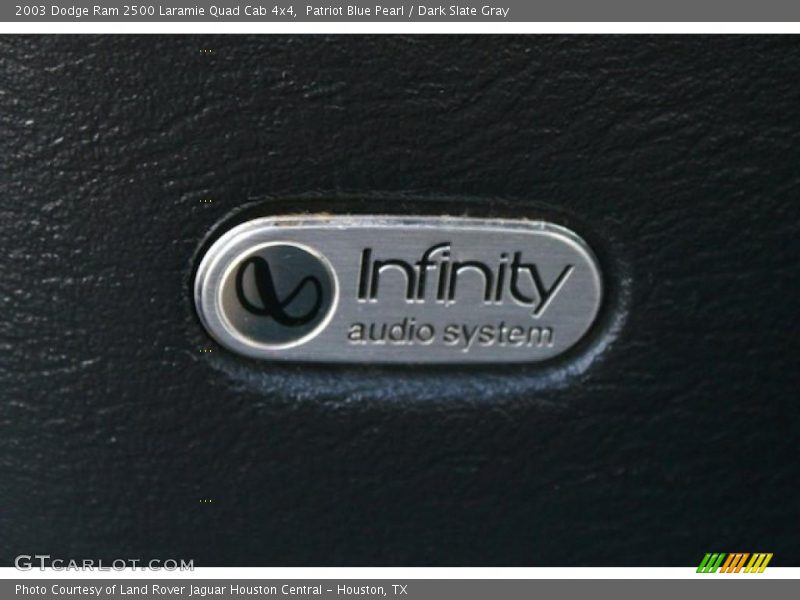 Patriot Blue Pearl / Dark Slate Gray 2003 Dodge Ram 2500 Laramie Quad Cab 4x4