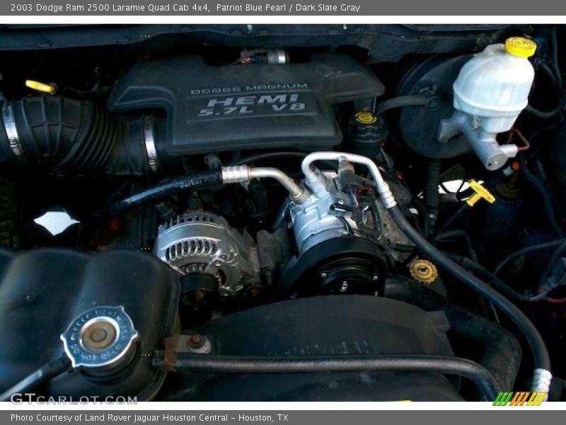 Patriot Blue Pearl / Dark Slate Gray 2003 Dodge Ram 2500 Laramie Quad Cab 4x4