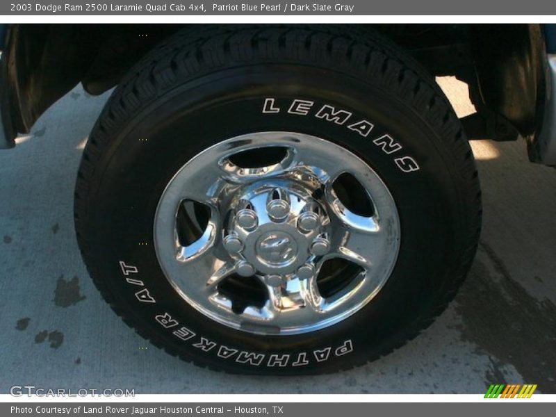 Patriot Blue Pearl / Dark Slate Gray 2003 Dodge Ram 2500 Laramie Quad Cab 4x4