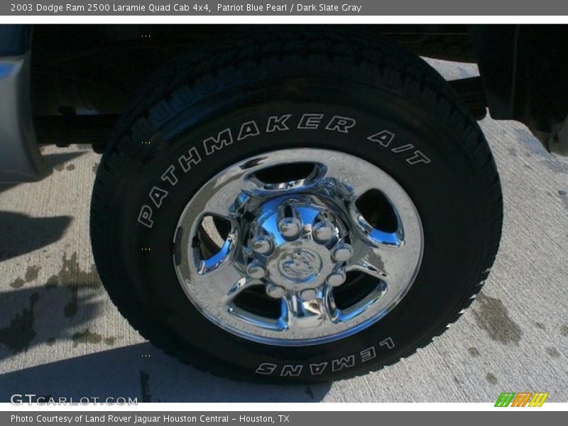 Patriot Blue Pearl / Dark Slate Gray 2003 Dodge Ram 2500 Laramie Quad Cab 4x4