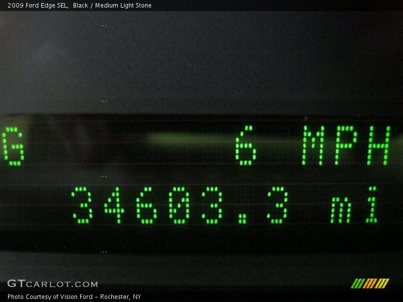 Black / Medium Light Stone 2009 Ford Edge SEL