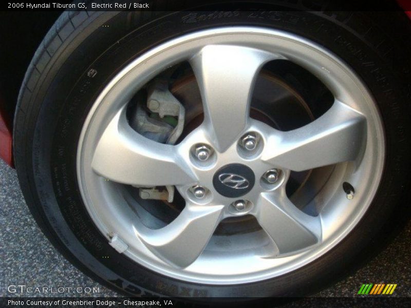 Electric Red / Black 2006 Hyundai Tiburon GS