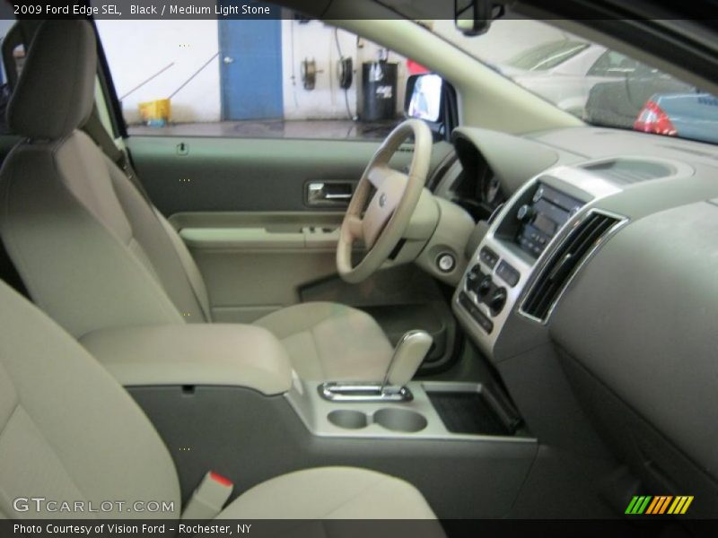 Black / Medium Light Stone 2009 Ford Edge SEL