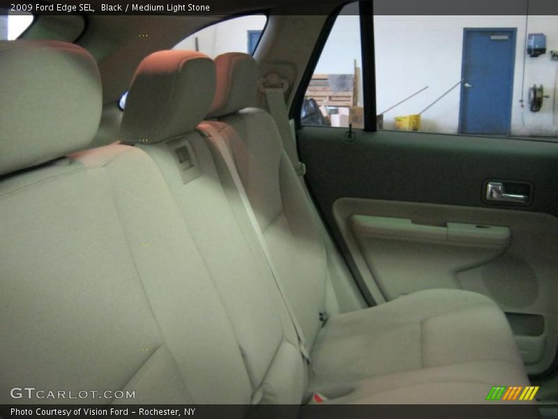 Black / Medium Light Stone 2009 Ford Edge SEL