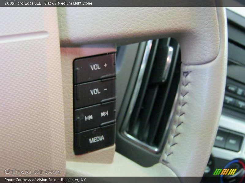 Black / Medium Light Stone 2009 Ford Edge SEL