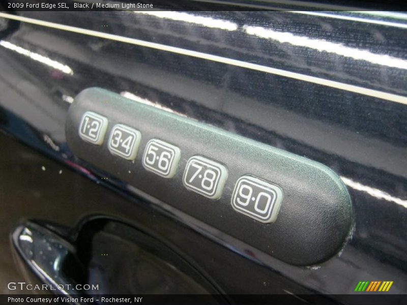 Black / Medium Light Stone 2009 Ford Edge SEL
