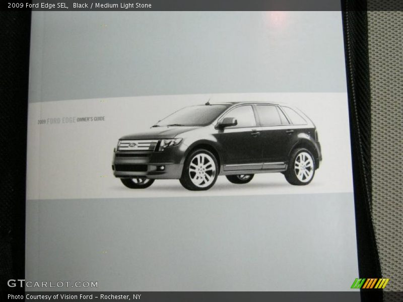Black / Medium Light Stone 2009 Ford Edge SEL