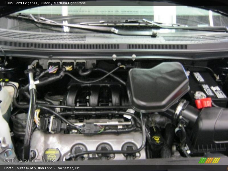 Black / Medium Light Stone 2009 Ford Edge SEL