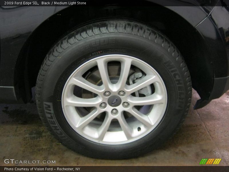 Black / Medium Light Stone 2009 Ford Edge SEL