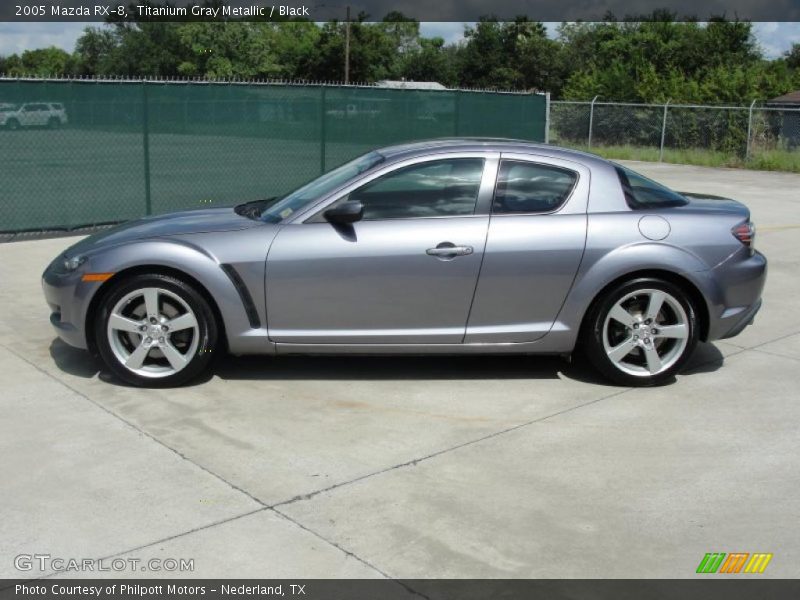 Titanium Gray Metallic / Black 2005 Mazda RX-8