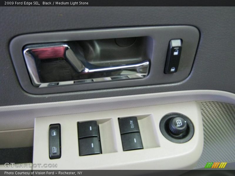 Black / Medium Light Stone 2009 Ford Edge SEL