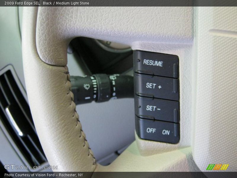 Black / Medium Light Stone 2009 Ford Edge SEL