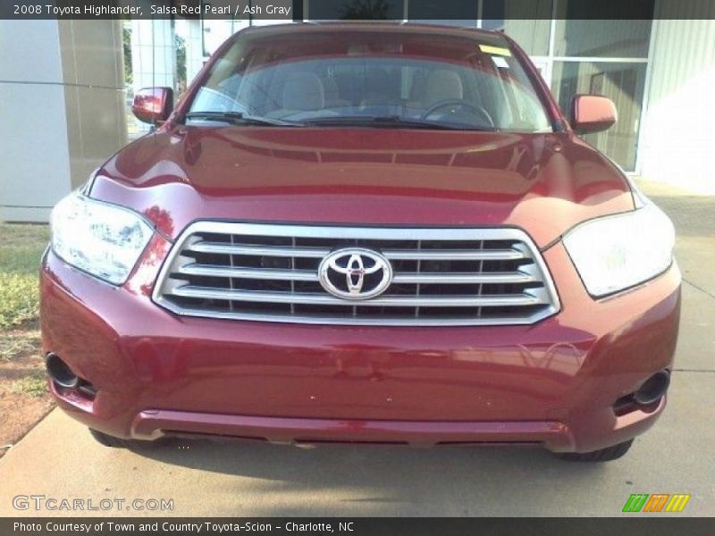 Salsa Red Pearl / Ash Gray 2008 Toyota Highlander